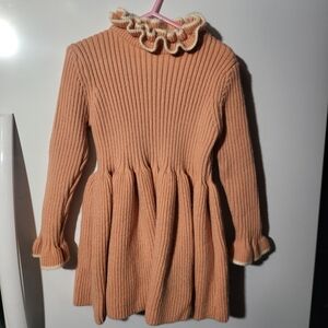 Makayla Beautiful Tan Winter Dress Girls Size S Small